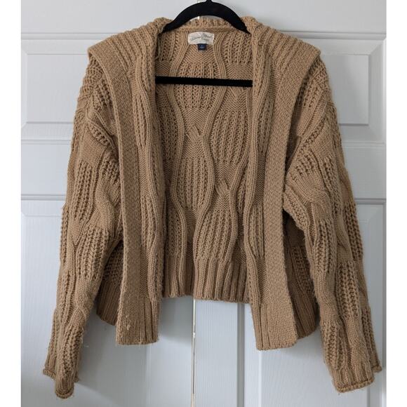 Universal Thread Cropped Chunky Knit Open Cardigan - Picture 1 of 5